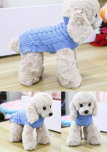 Luxury Cashmere Twisted Rope Pet Sweater