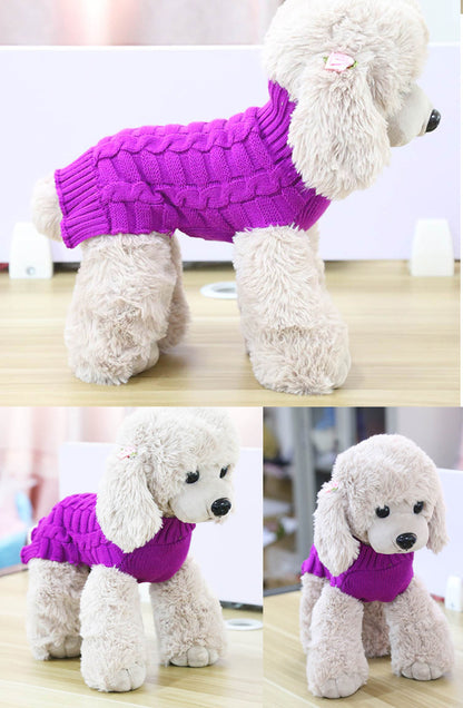 Luxury Cashmere Twisted Rope Pet Sweater