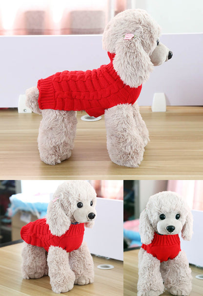 Luxury Cashmere Twisted Rope Pet Sweater