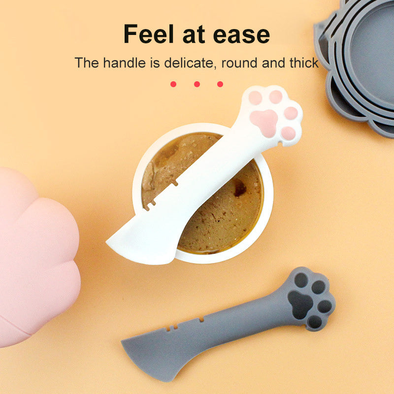 Multifunction Pet Canned Spoon Jar Opener Puppy Feeding Mixing
