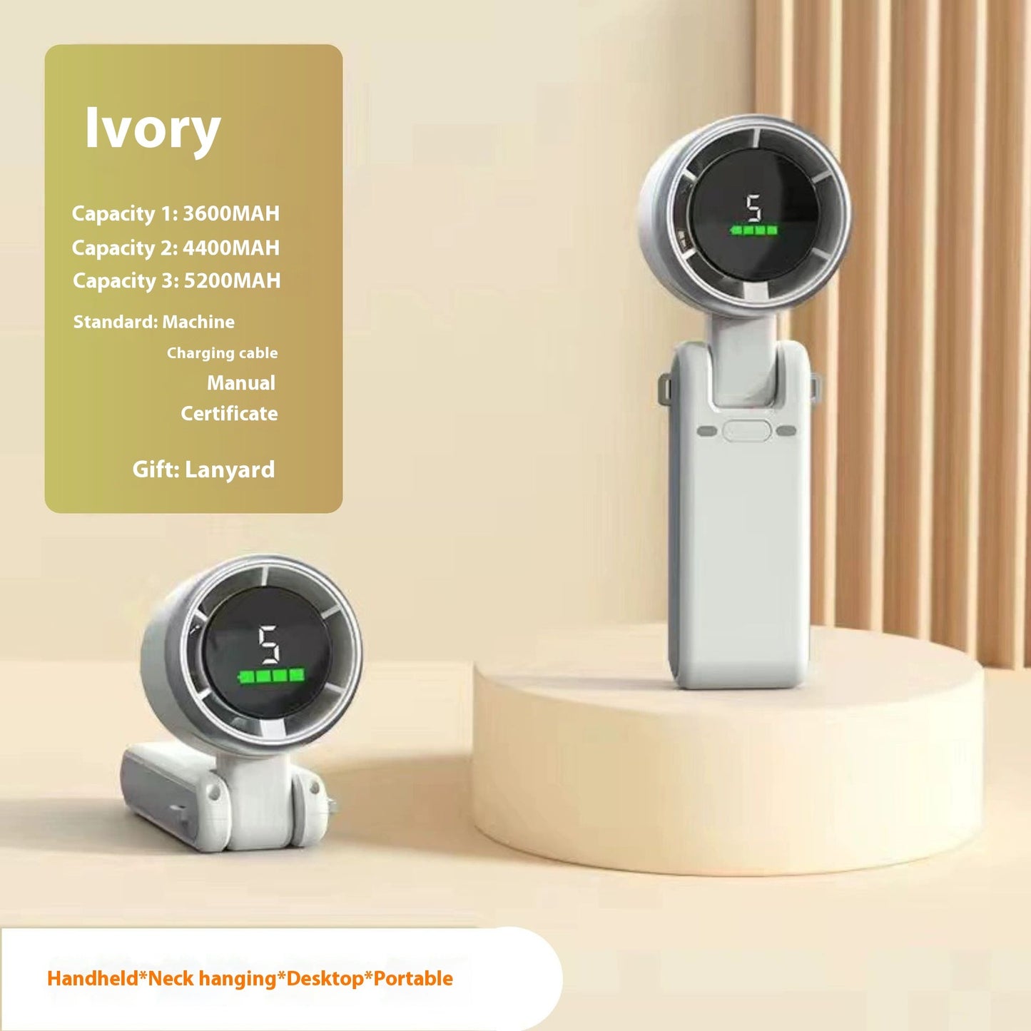 Digital Display High Speed Small Handheld Fan USB