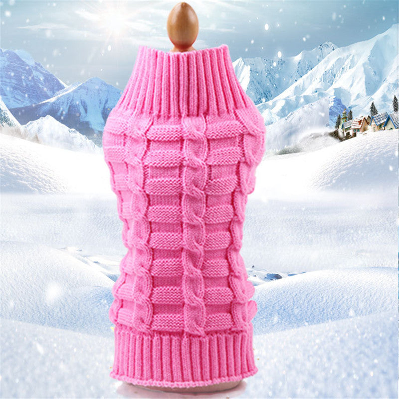 Luxury Cashmere Twisted Rope Pet Sweater