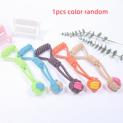 Interactive Cotton Rope Mini Dog Toys Ball For Dogs