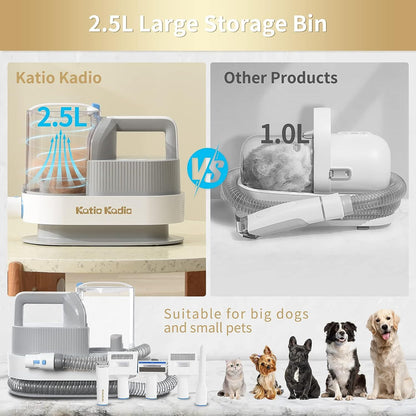 5-in-1 Pet Grooming Kit with Vacuum Suction