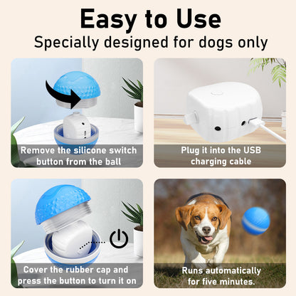 Smart Interactive Dog Toys, Automatic Moving Ball