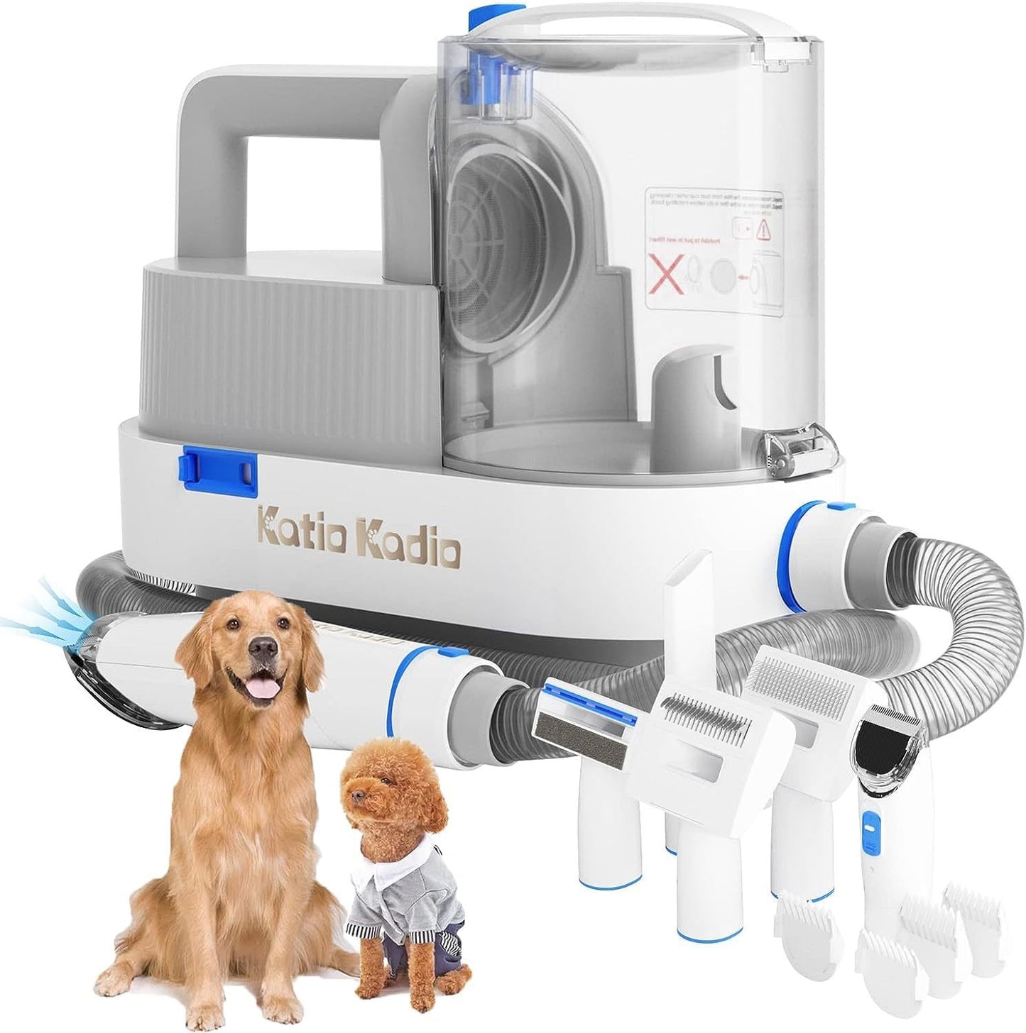 5-in-1 Pet Grooming Kit with Vacuum Suction