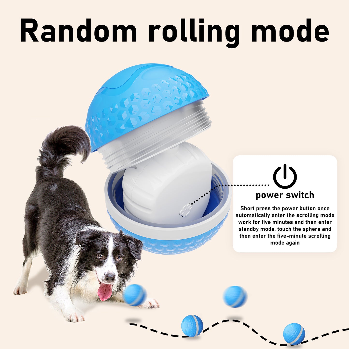Smart Interactive Dog Toys, Automatic Moving Ball