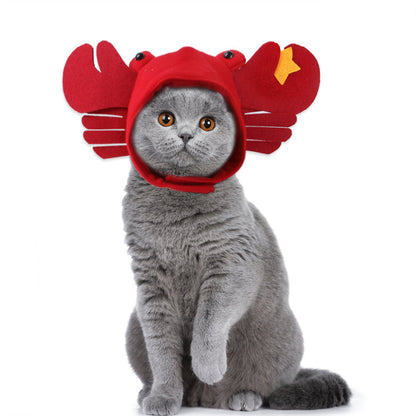 Curly Hair Pet Hat for Cats