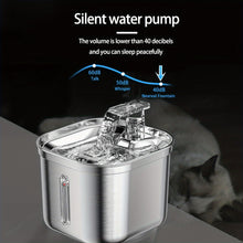 Cat Water Fountain, Stainless Steel Pet Water Fountain For Cats Inside