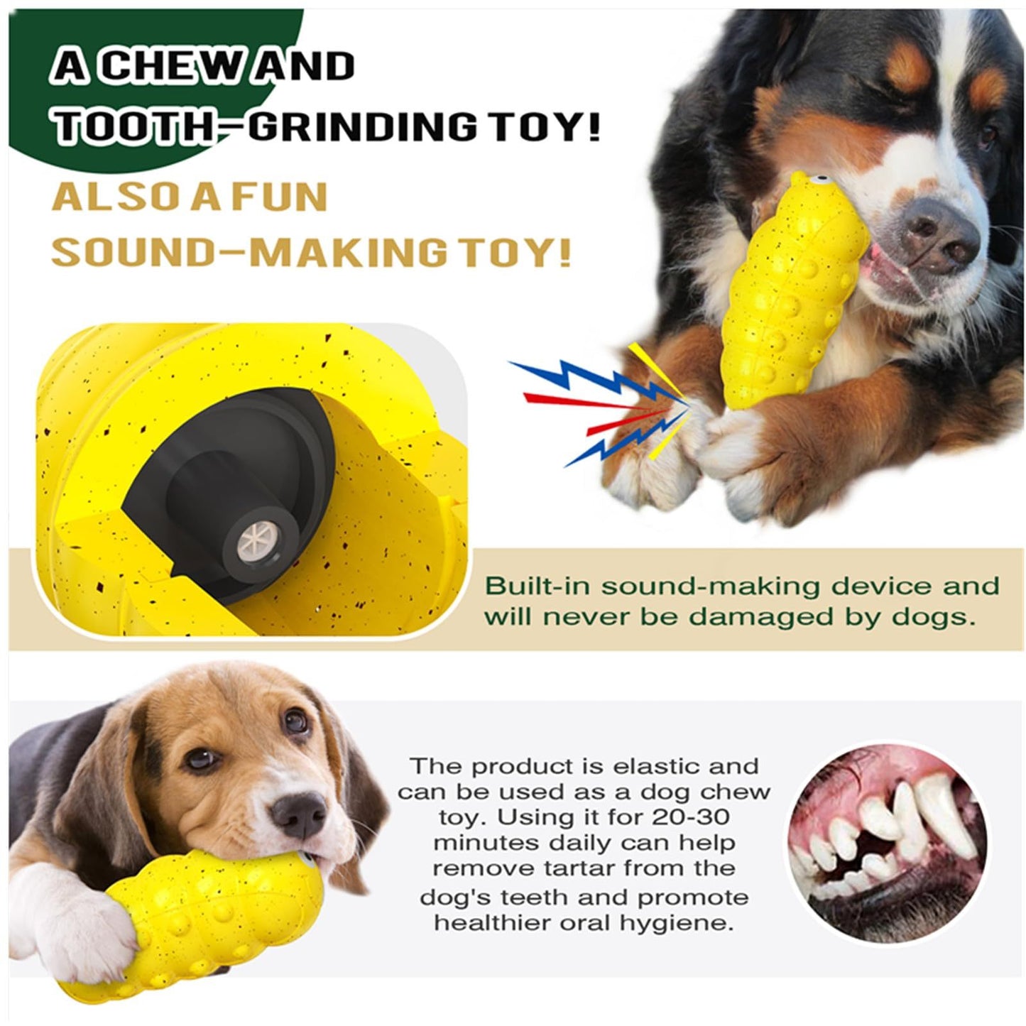 Indestructible Squeaky Dog Chew Toys
