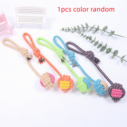Interactive Cotton Rope Mini Dog Toys Ball For Dogs