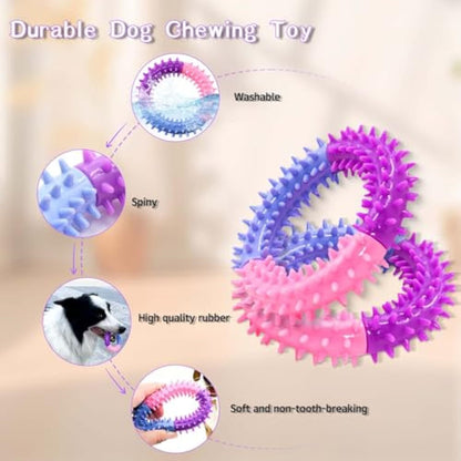 Dog Chew Toys Ring Dog Teething Toys Rubber