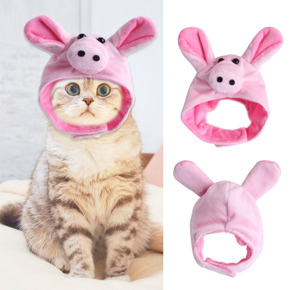 Curly Hair Pet Hat for Cats