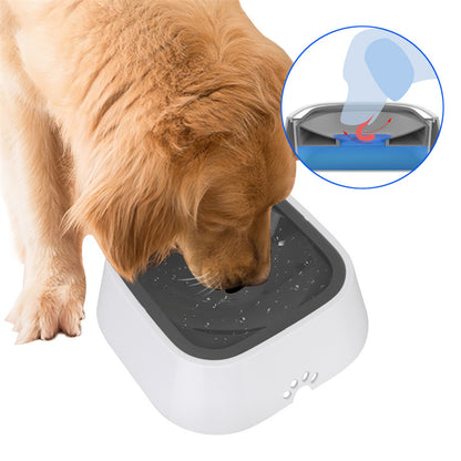 Cat Dog Water Bowl Carried Floating Bowl Anti-Overflow Slow Water Feeder Dispenser