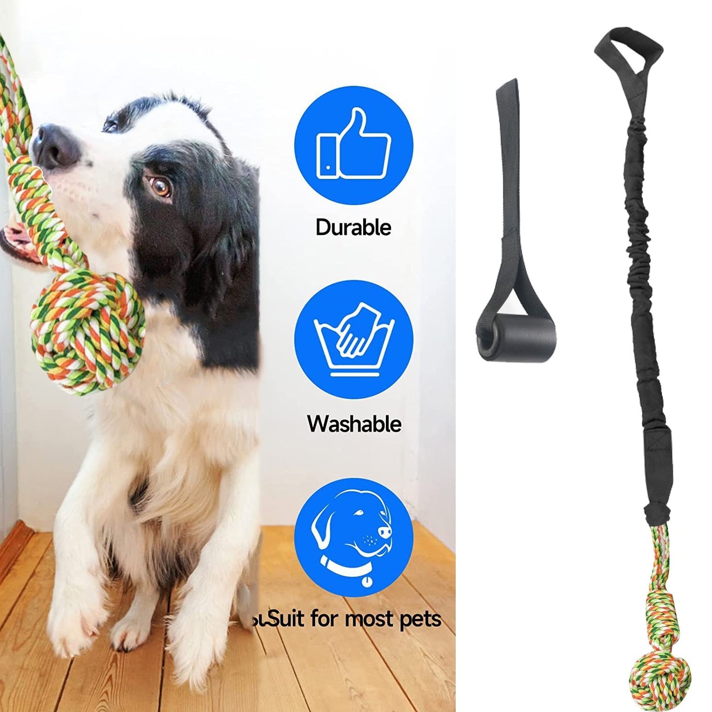 Dog Tug Of War Rope Grinding Toy