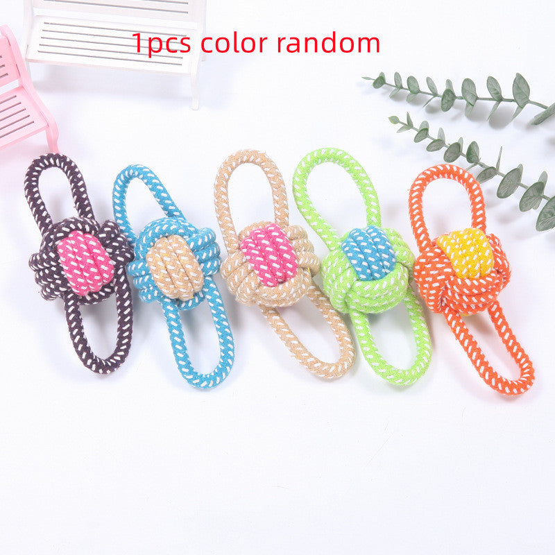 Interactive Cotton Rope Mini Dog Toys Ball For Dogs